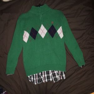 IZOD sweater shirt set
